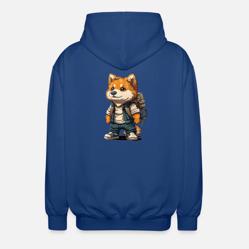Fuchs design - Unisex Kapuzenjacke - Royalblau
