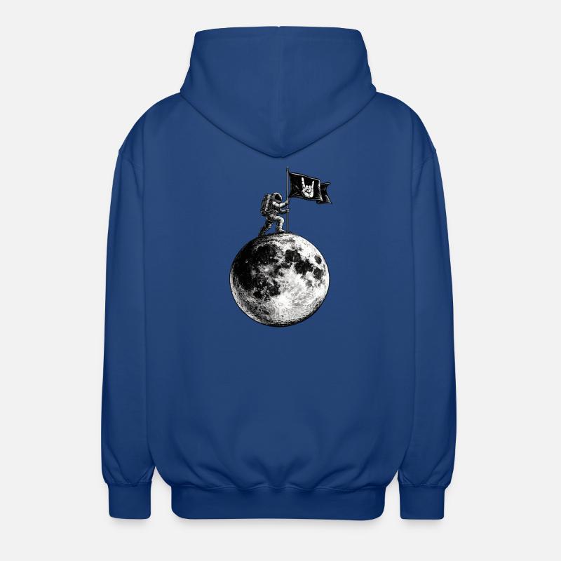 Drapeau lunaire avec panneau jupe - Veste à capuche unisexe - bleu royal