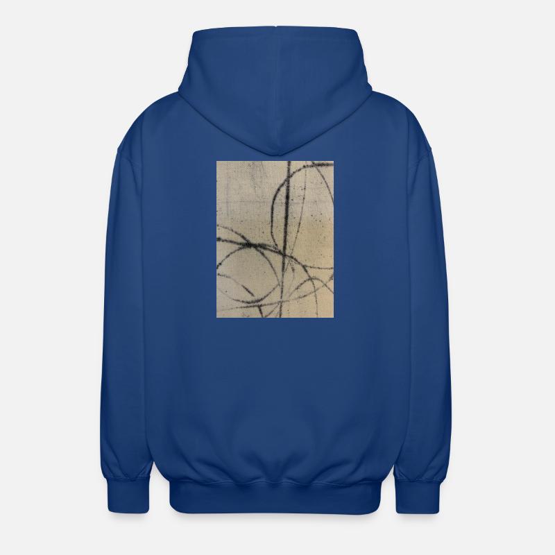 Art abstrait sur pull - Veste à capuche unisexe - bleu royal