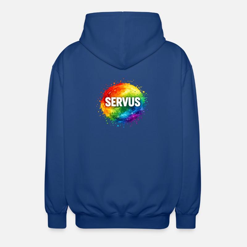 Explosion colorée SERVUS - Veste à capuche unisexe - bleu royal