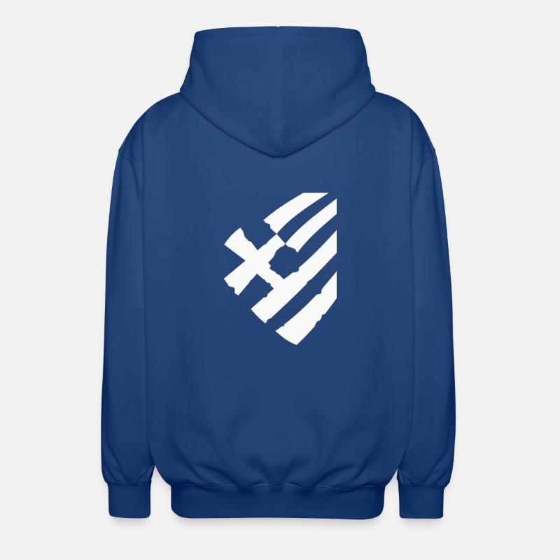drapeau de la grèce - Veste à capuche unisexe - bleu royal