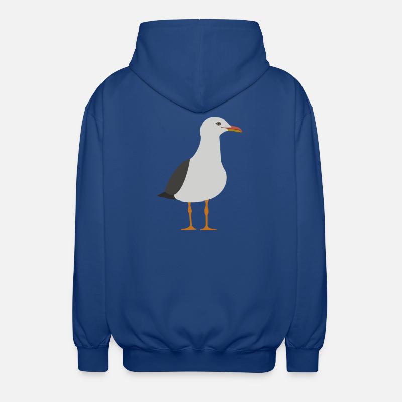 Mouette - Veste à capuche unisexe - bleu royal