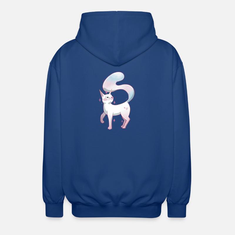 Cute cat trans pride - Unisex Hooded Jacket - royal blue