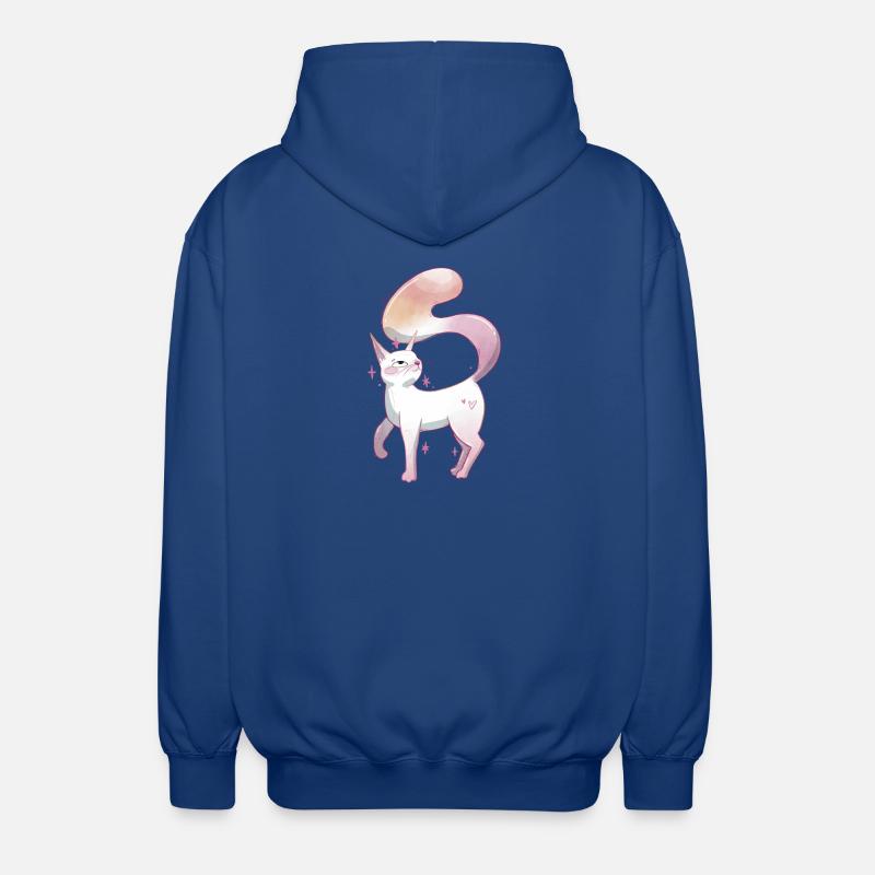 Fierté lesbienne chatte mignonne - Veste à capuche unisexe - bleu royal