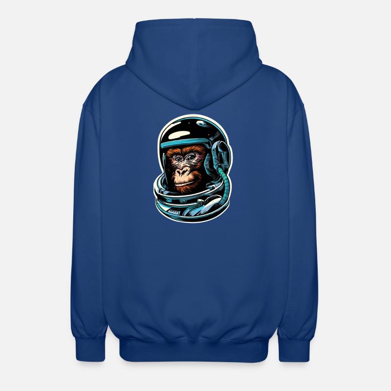 Singe de l’espace - Veste à capuche unisexe - bleu royal