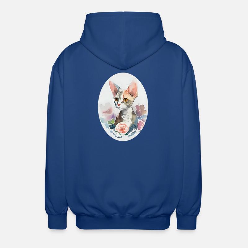 Devon Rex - Unisex Kapuzenjacke - Royalblau