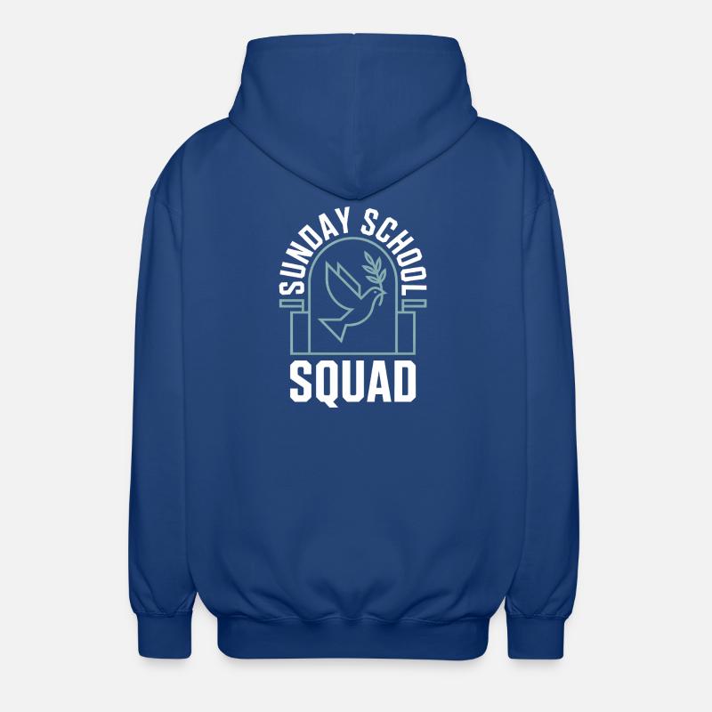 Sunday School Squad - Unisex Hooded Jacket - royal blue