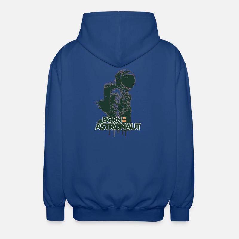 Né Pour Astronaute - Design Spatial - Veste à capuche unisexe - bleu royal
