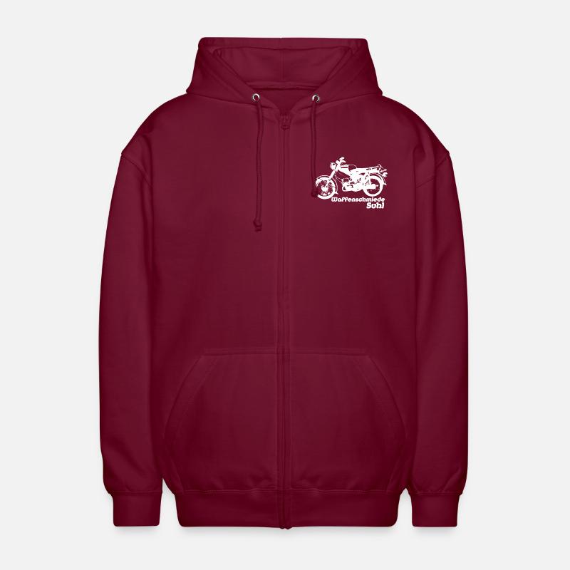 Simson S50 Waffenschmiede - Unisex Kapuzenjacke - Bordeaux
