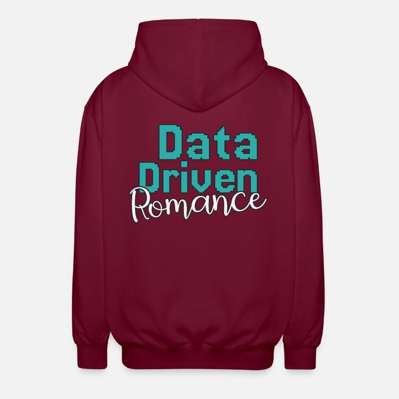 Data Science Saint-Valentin Romance - Veste à capuche unisexe - bordeaux
