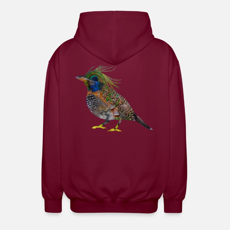 Maylis Piaf - Unisex Hooded Jacket - bordeaux