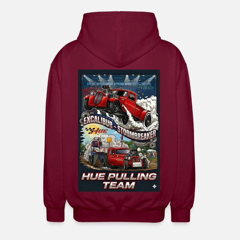 Tshirt_Hue_Pulling_Team - Veste à capuche unisexe - bordeaux