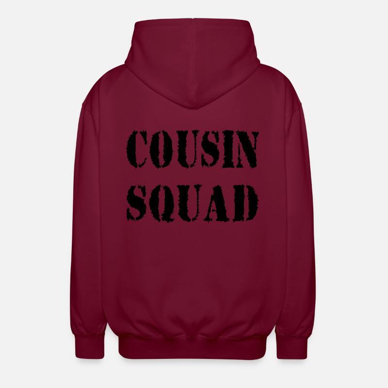 Cousin Squad - Veste à capuche unisexe - bordeaux