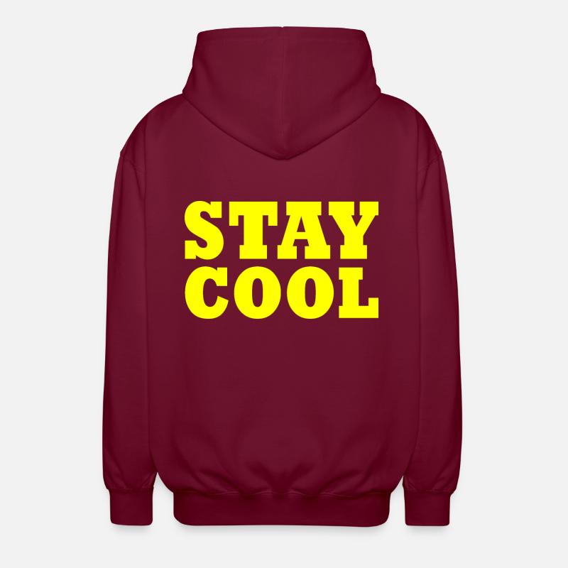 Stay cool - Unisex Kapuzenjacke - Bordeaux