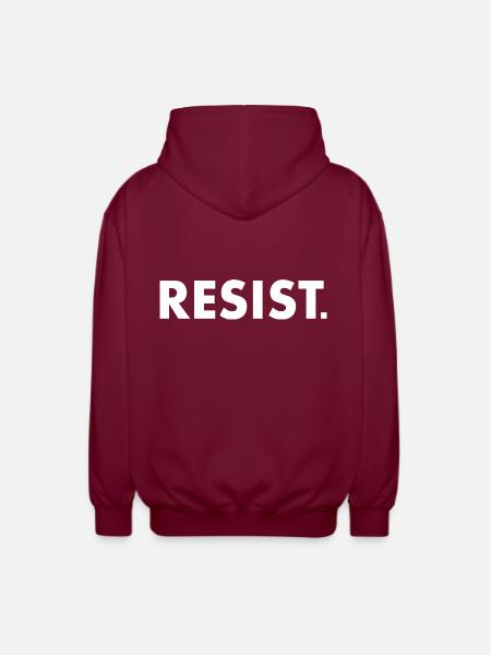 Resist - Unisex Hooded Jacket - bordeaux