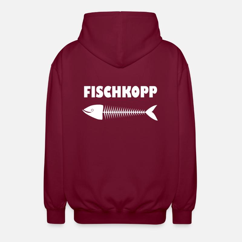 Fischkopp - Unisex Kapuzenjacke - Bordeaux