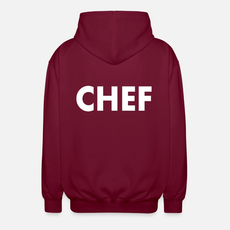 Chef - Veste à capuche unisexe - bordeaux