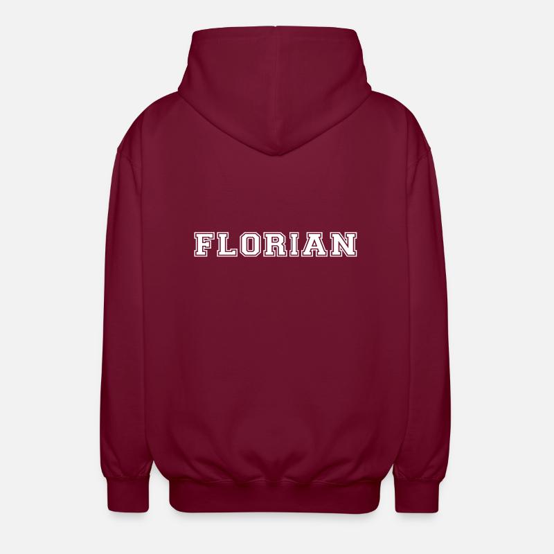 florian - Veste à capuche unisexe - bordeaux