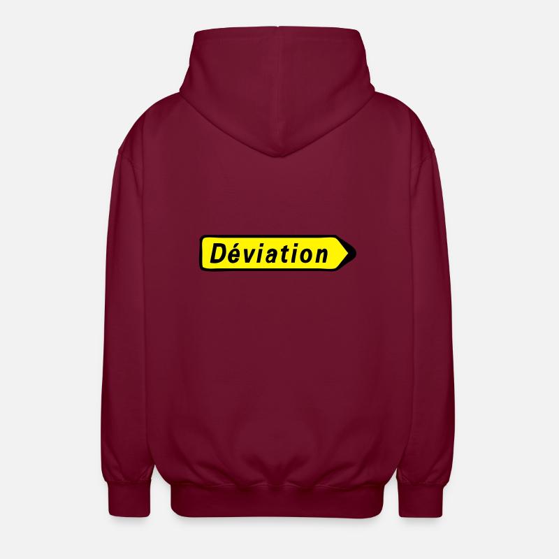deviation - Veste à capuche unisexe - bordeaux