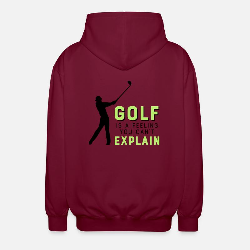 Le golf - Veste à capuche unisexe - bordeaux