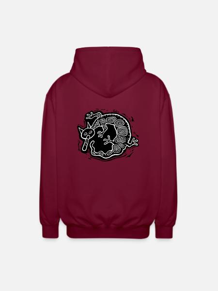 Chimerion blanc - Veste à capuche unisexe - bordeaux