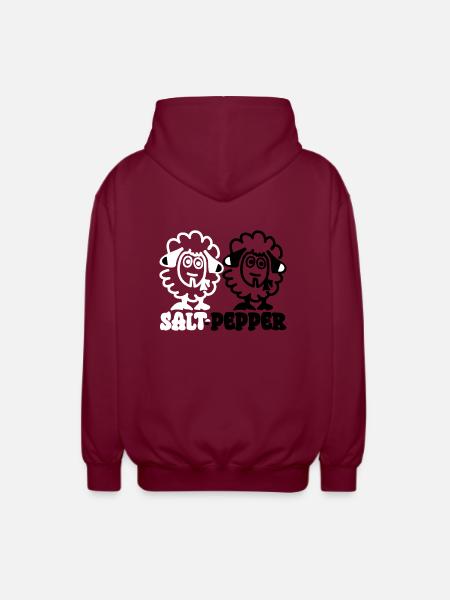 Salz und Pfeffer - Unisex Kapuzenjacke - Bordeaux