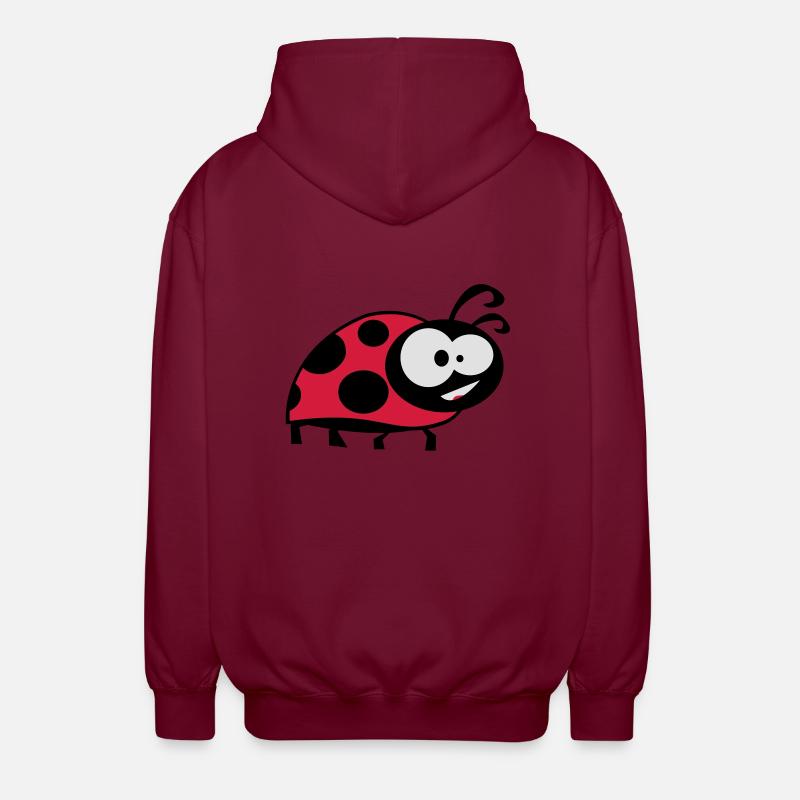 ladybug der Marienkäfer - Unisex Kapuzenjacke - Bordeaux