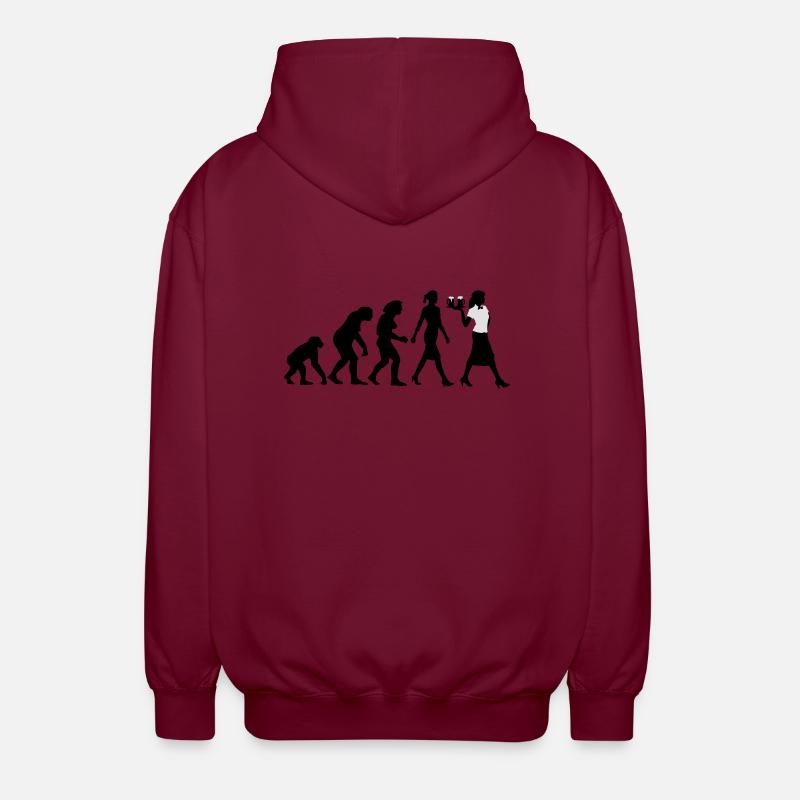 evolution_kellnerin_122013_a_2c - Unisex Kapuzenjacke - Bordeaux