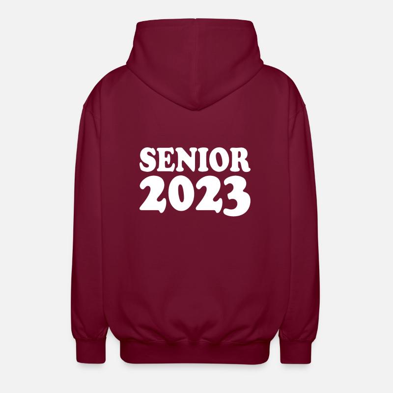 Senior 2023 - Unisex Hooded Jacket - bordeaux