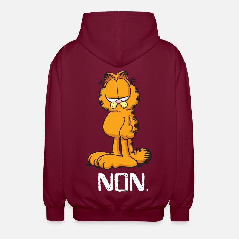 Garfield Non - Veste à capuche unisexe - bordeaux
