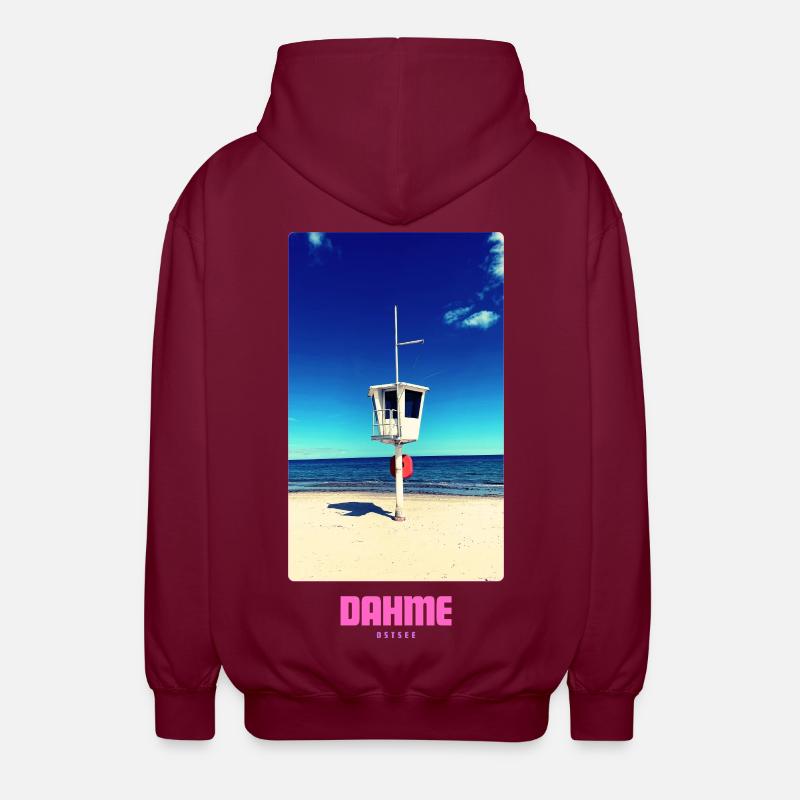 DAHME BEACH - Unisex Kapuzenjacke - Bordeaux