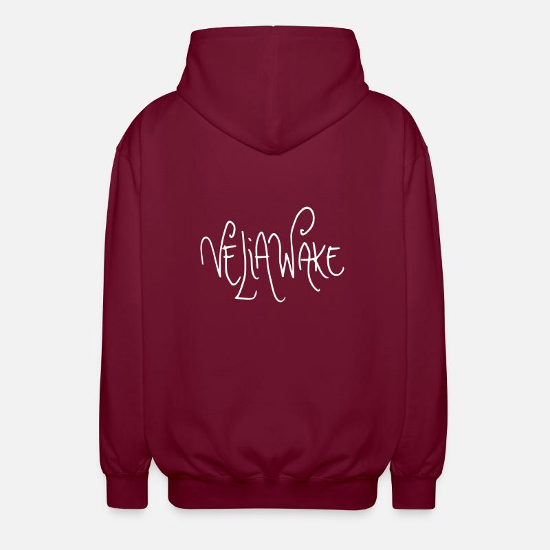 Veliawakelogo - Unisex Kapuzenjacke - Bordeaux