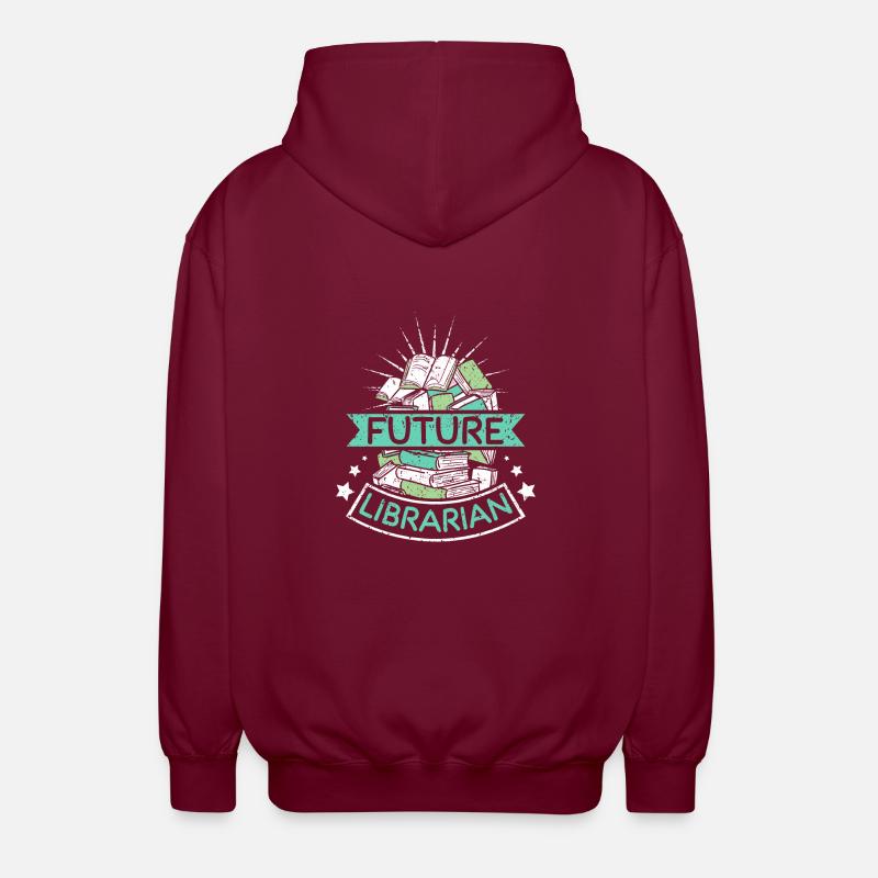 Futur librarian - Unisex Kapuzenjacke - Bordeaux