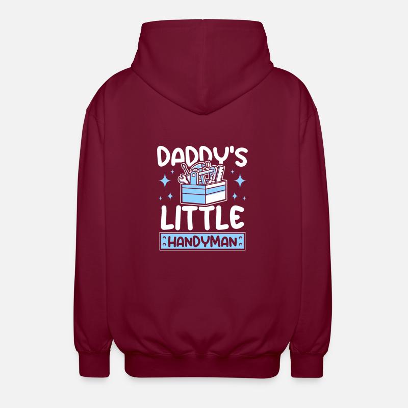 Le petit bricoleur de papa - Veste à capuche unisexe - bordeaux