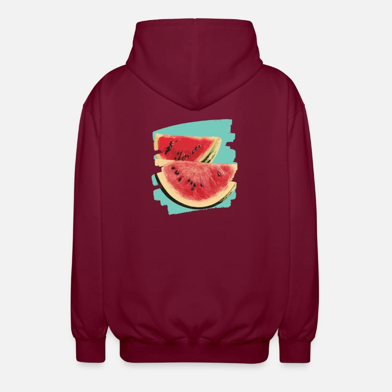 Pastèque - Veste à capuche unisexe - bordeaux