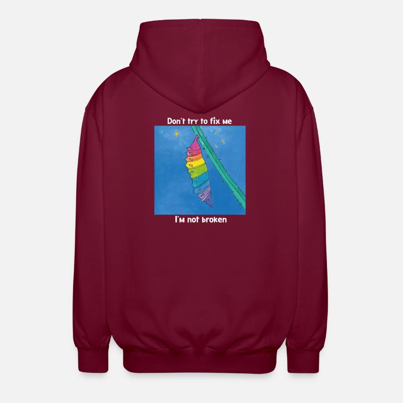 Bon comme je suis ! - Veste à capuche unisexe - bordeaux