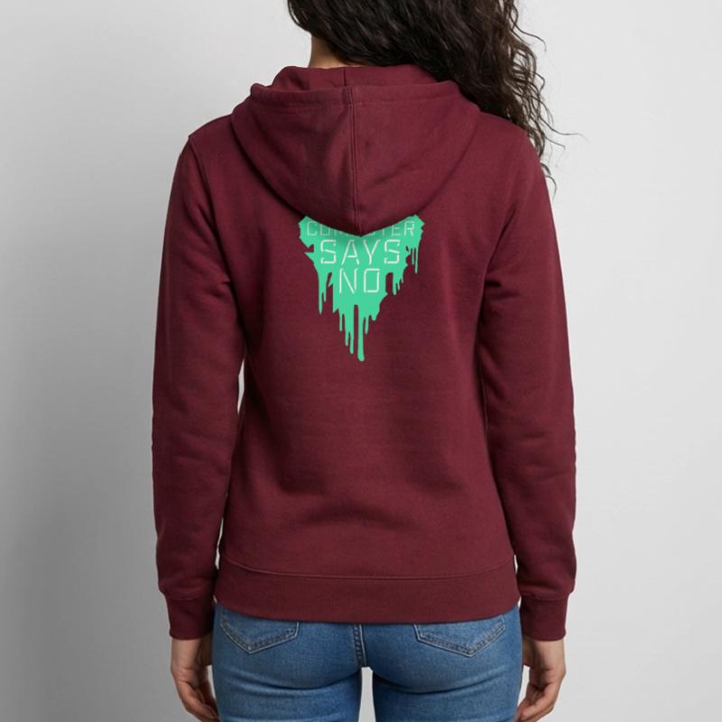Computer Says No Funny Programmer Nerd Technique Unisex Hooded Jacket