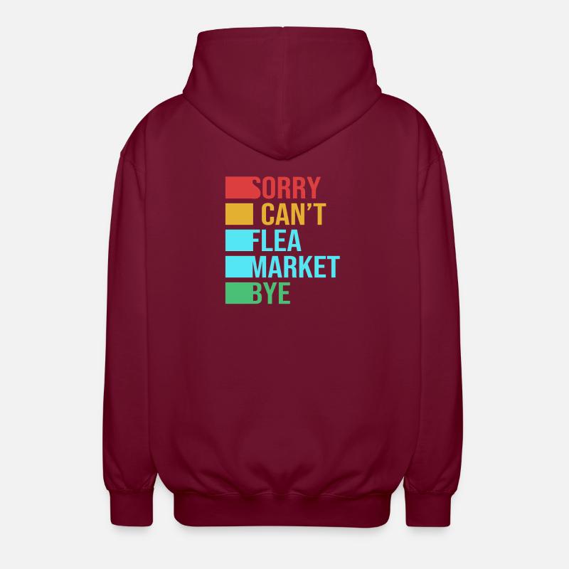 Marché aux puces - Veste à capuche unisexe - bordeaux