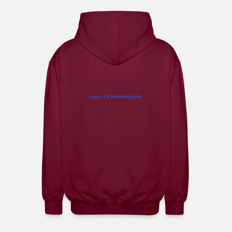 Le PowerPoint final - Veste à capuche unisexe - bordeaux