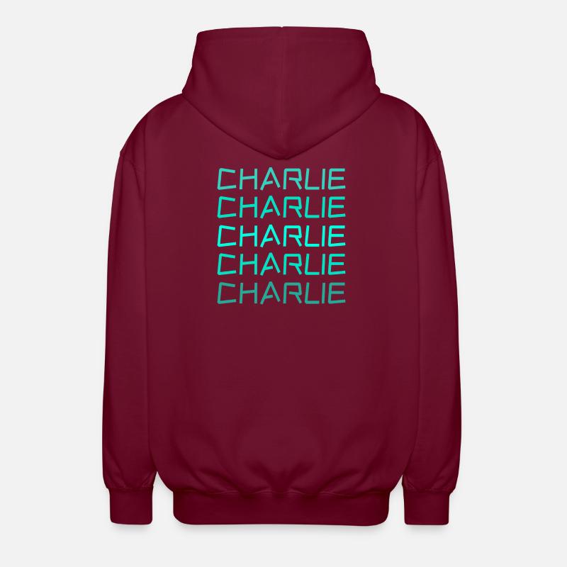 Charlie - Veste à capuche unisexe - bordeaux