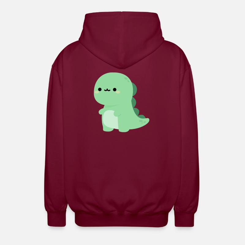 T-rex Rexy - Veste à capuche unisexe - bordeaux