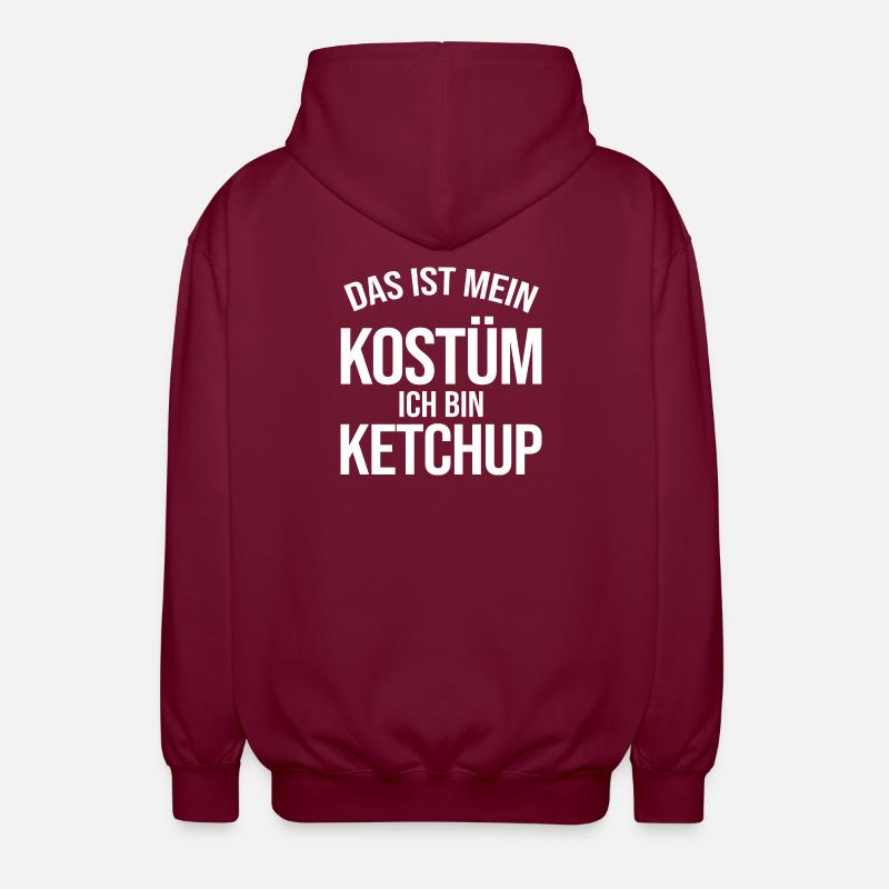 Kostüm: Ich bin Ketchup - Unisex Kapuzenjacke - Bordeaux