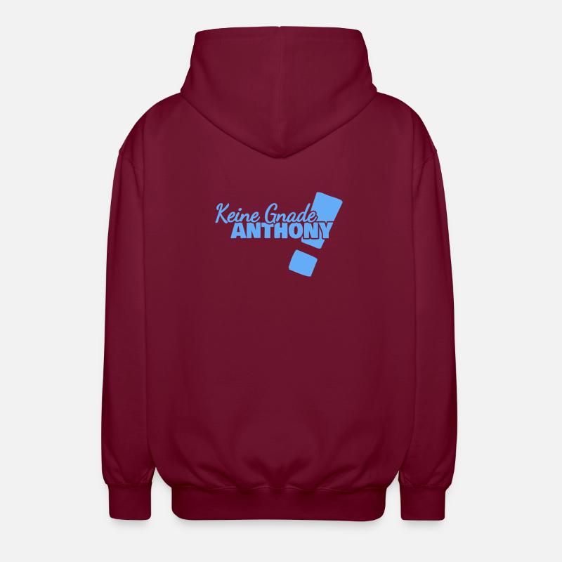 Saying Anthony - Unisex Hooded Jacket - bordeaux