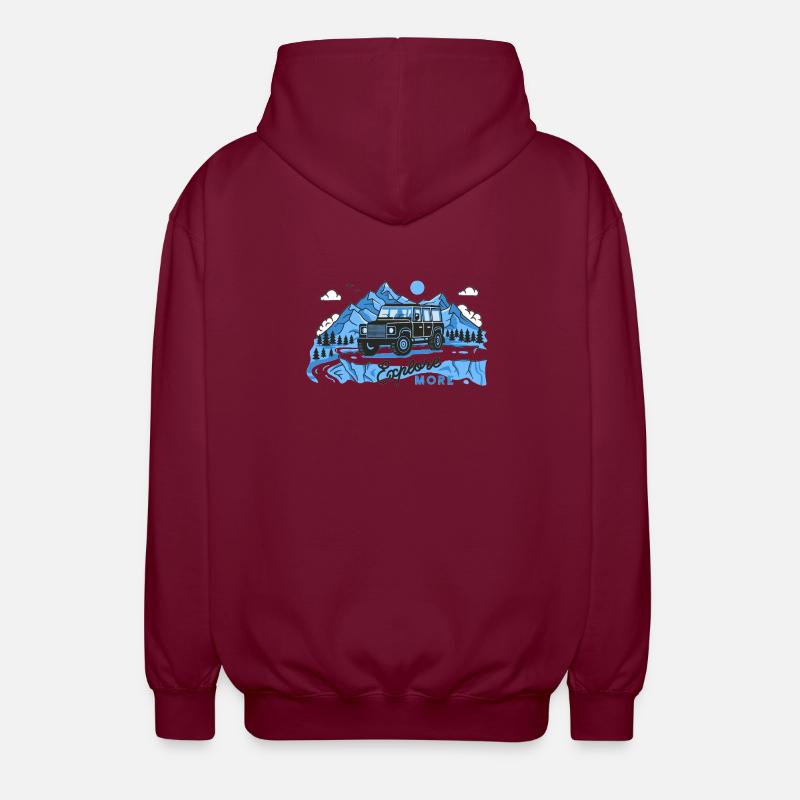 Defender explore more - Unisex Kapuzenjacke - Bordeaux
