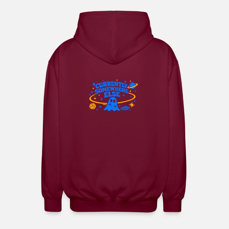 CURRENTLY SOMEWHERE ELSE - Unisex Kapuzenjacke - Bordeaux