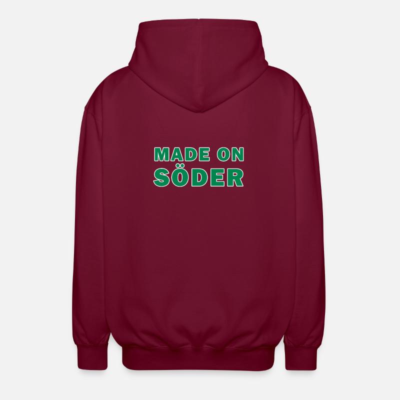 Made on Söder green ̈ - Unisex Hooded Jacket - bordeaux