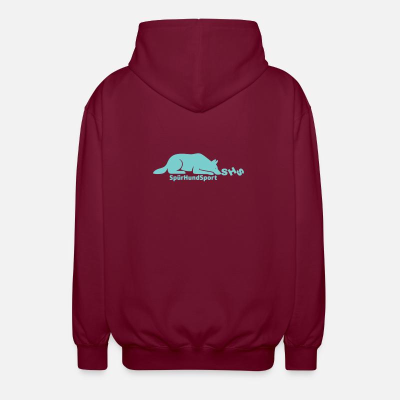 SHS Logo mint - Unisex Kapuzenjacke - Bordeaux