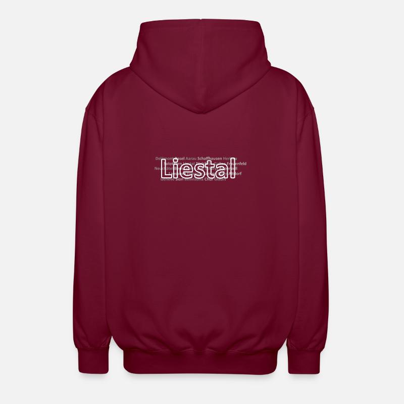 Schweizer Städte Liestal - Unisex Kapuzenjacke - Bordeaux