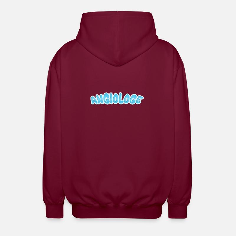 Angiologue en tant qu’angiologue - Veste à capuche unisexe - bordeaux