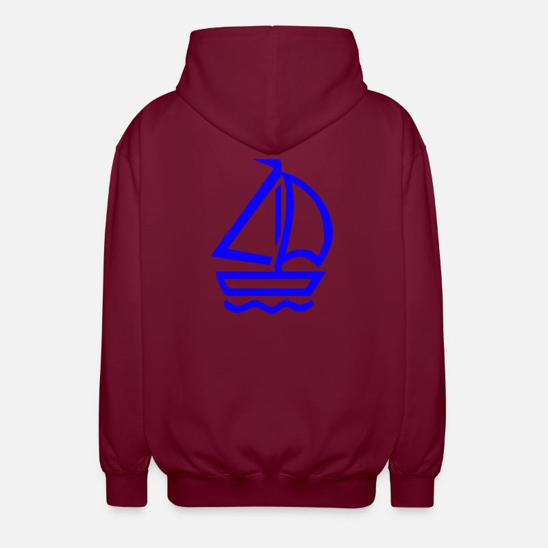 Voile - Veste à capuche unisexe - bordeaux